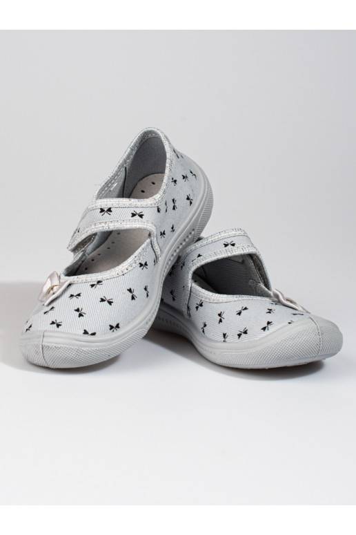 Šedé pantofle Viggami Kalina pro dívky