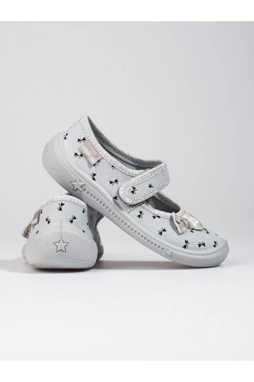 Šedé pantofle Viggami Kalina pro dívky