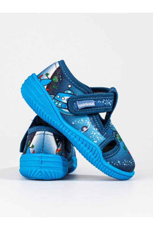 Pantofle pro kluka Viggami space blue Jupiter