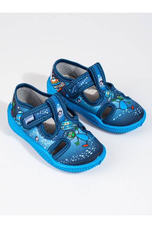 Pantofle pro kluka Viggami space blue Jupiter