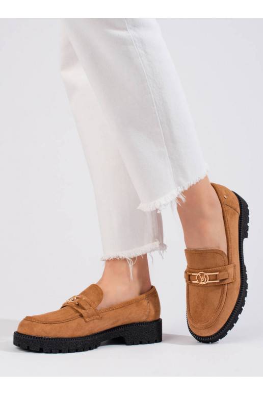 Semišové dámské mokasíny Potocki camelové