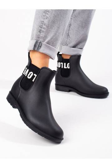 Dámské černé nízké holínky Shelovet