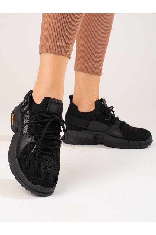 Dámské černé děrované sneakersy od Shelovet