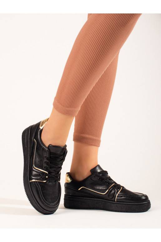 Černé dámské sneakersy na platformě Shelovet