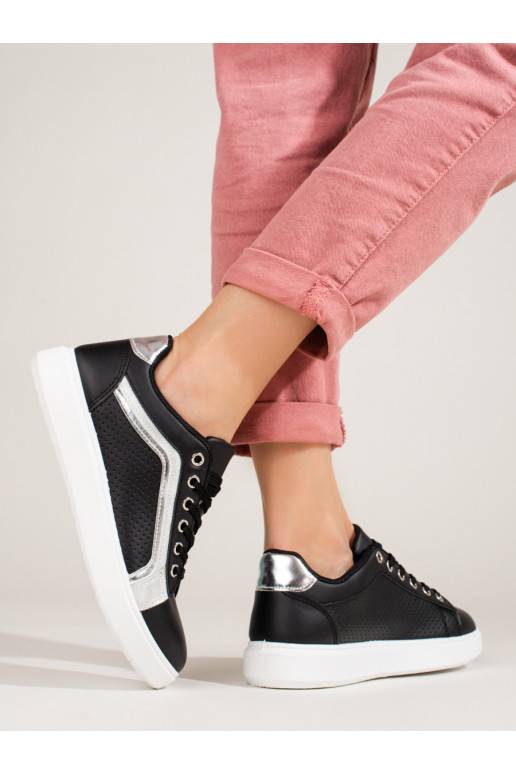 Klasická pohodlná dámská sportovní obuv černá Shelovet