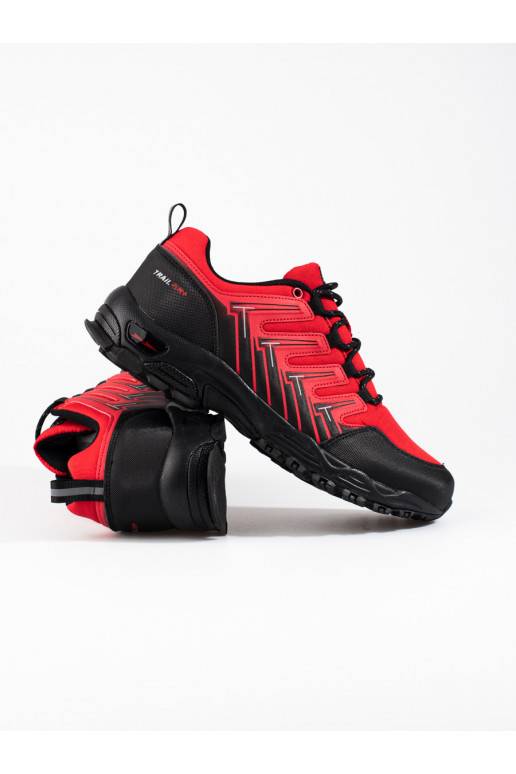 Pánské trekingové sportovní boty červené DK