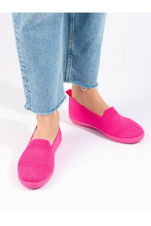 Dámské textilní slip-on tenisky Shelovet růžové