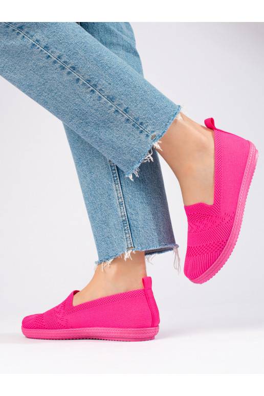 Dámské textilní slip-on tenisky Shelovet růžové