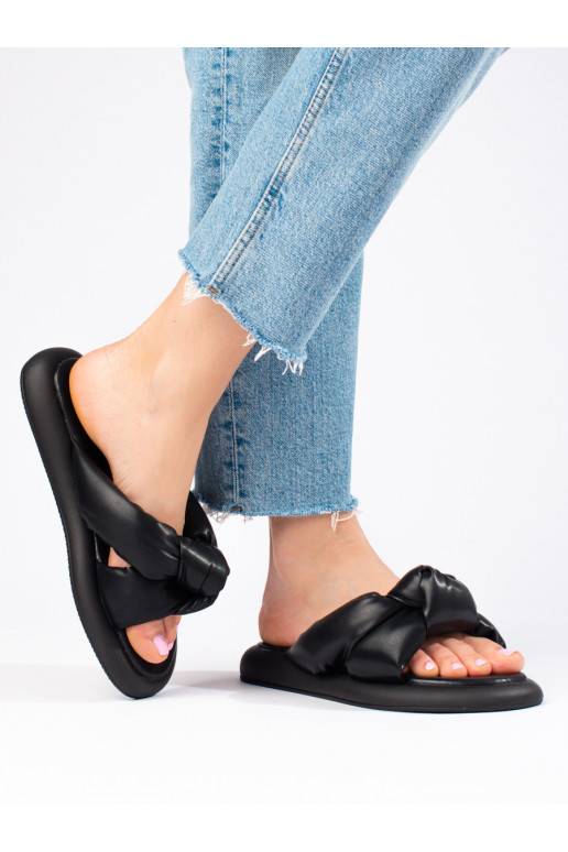 Dámské černé pantofle Shelovet