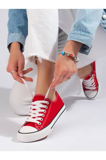 Červené klasické tenisky Shelovet