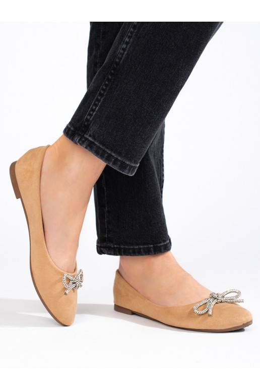 Klasické dámské baleríny béžové Shelovet