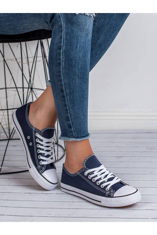 TMAVĚ MODRÉ TENISKY