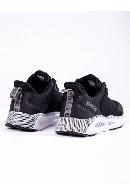 Pánské černé sportovní boty BIG STAR LL174096 Memory Foam