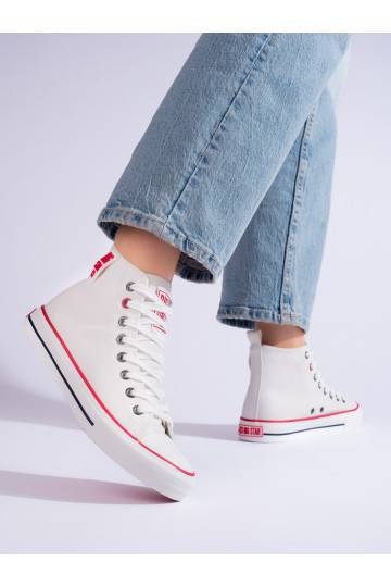 Vysoké bílé dámské tenisky BIG STAR JJ274132 2