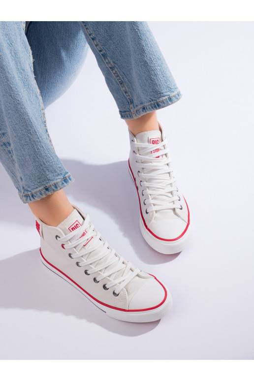 Vysoké bílé dámské tenisky BIG STAR JJ274132