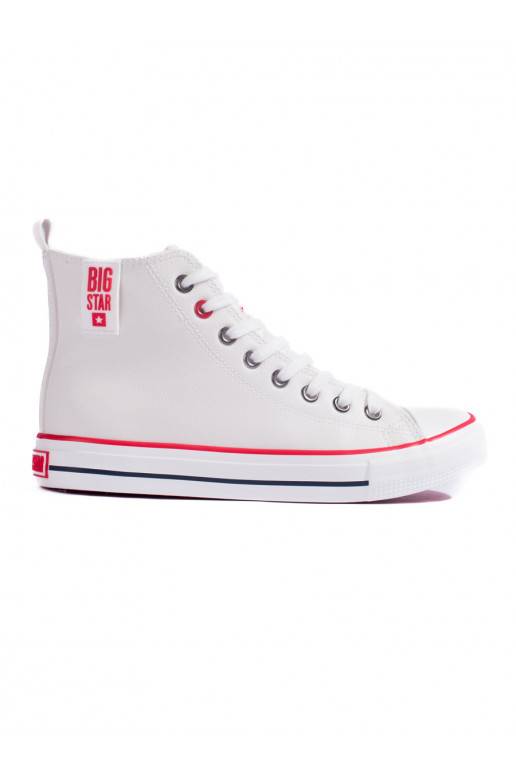 Vysoké bílé dámské tenisky BIG STAR JJ274132