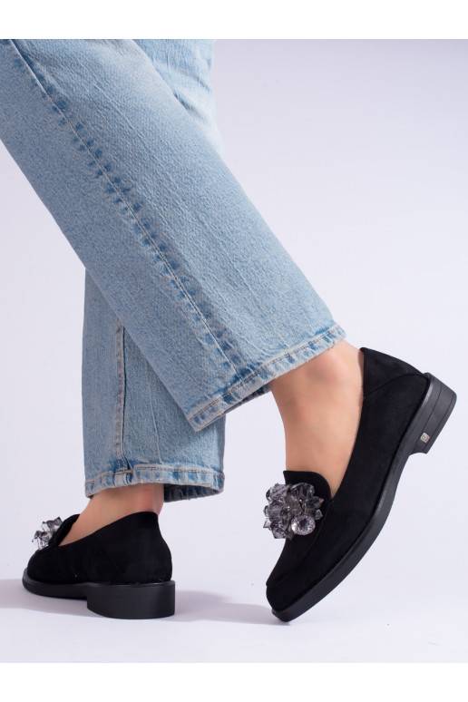 Dámské černé semišové mokasíny Potocki