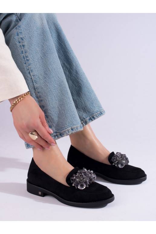 Dámské černé semišové mokasíny Potocki