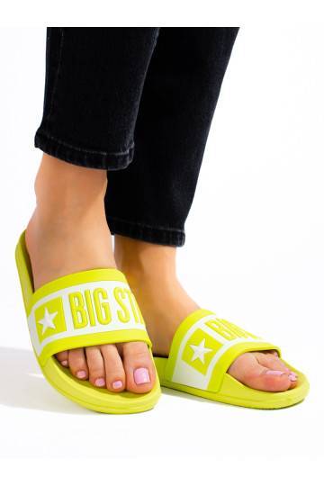 Dámské žluté pantofle Big Star ll274742