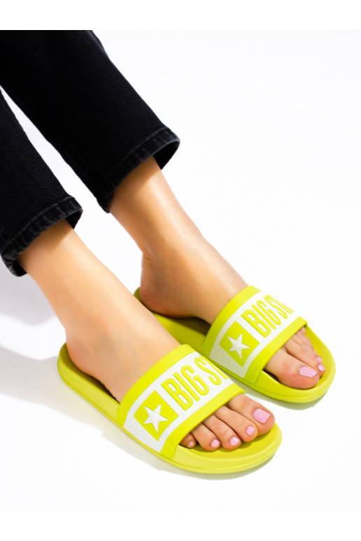 Dámské žluté pantofle Big Star ll274742