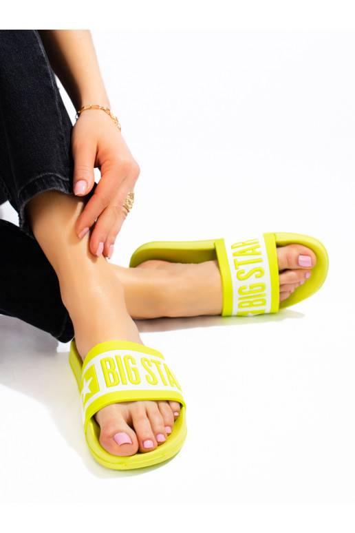 Dámské žluté pantofle Big Star ll274742