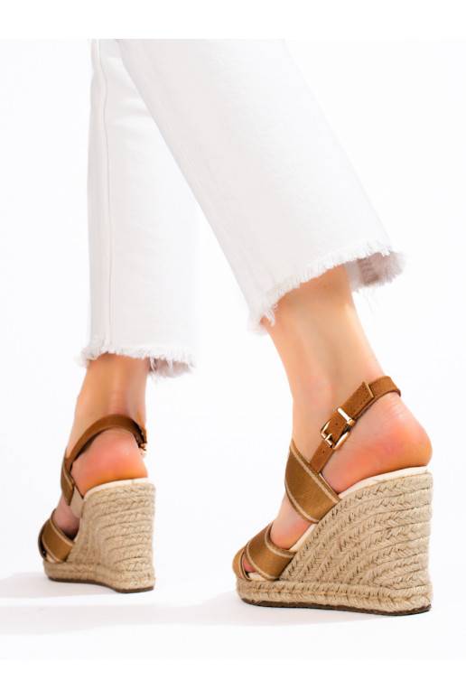 Béžové dámské sandály BIG STAR LL274883