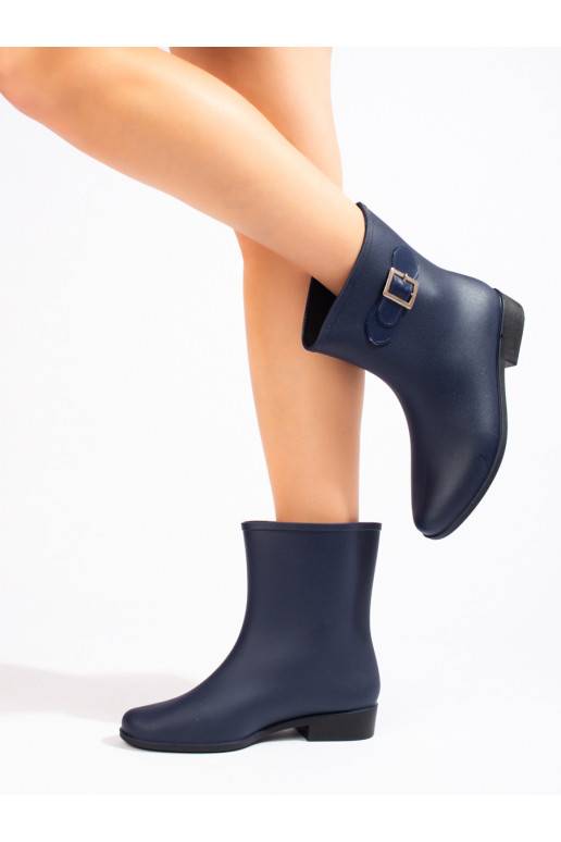 Tmavě modré holínky s přezkou