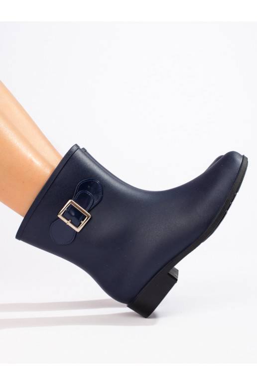 Tmavě modré holínky s přezkou