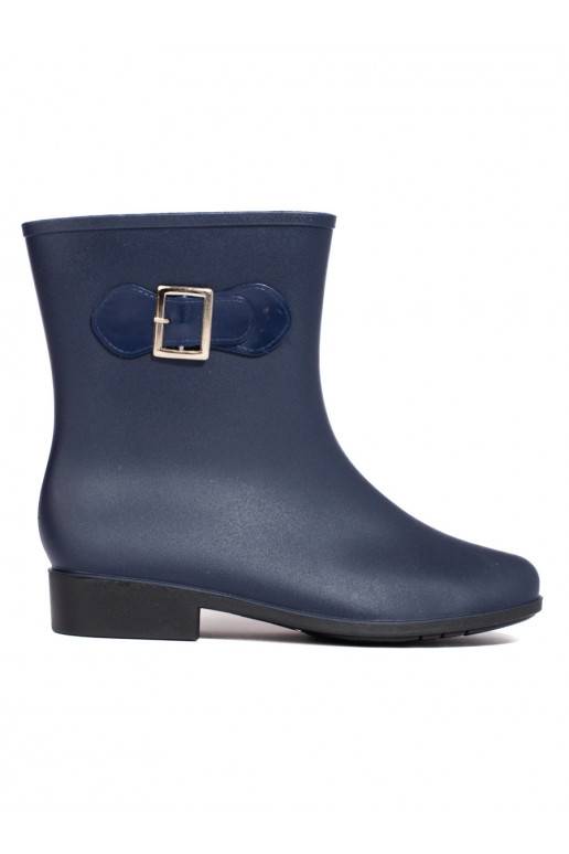 Tmavě modré holínky s přezkou