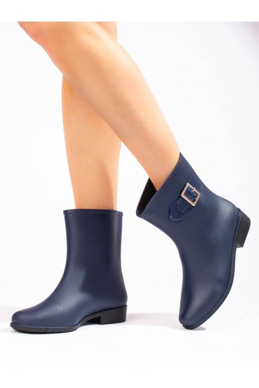 Tmavě modré holínky s přezkou