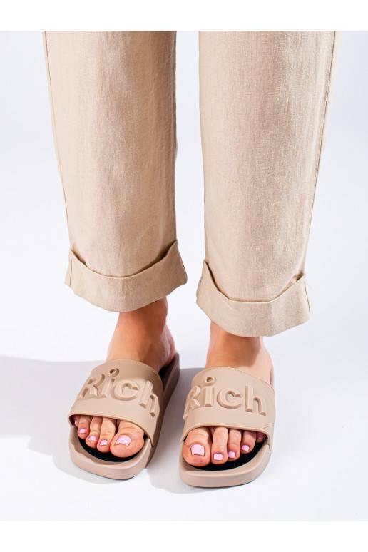 Dámské béžové pantofle Potocki