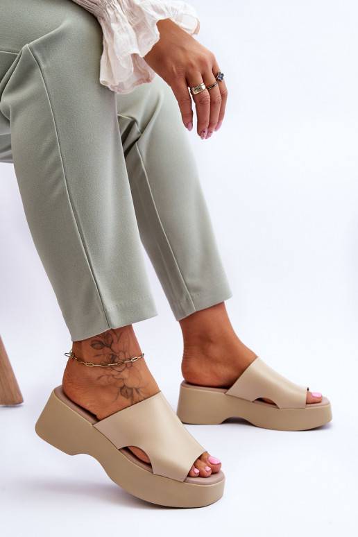 Pískové dámské pantofle Lucami s... Pískové dámské pantofle Lucami s...