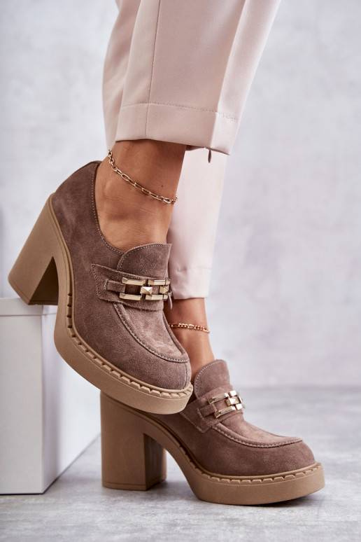 Béžové semišové kozačky na velkém... Béžové semišové kozačky na velkém...