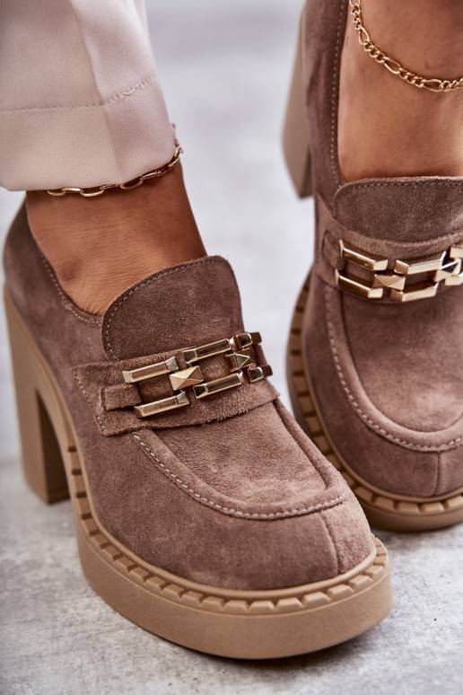 Béžové semišové kozačky na velkém... Béžové semišové kozačky na velkém...