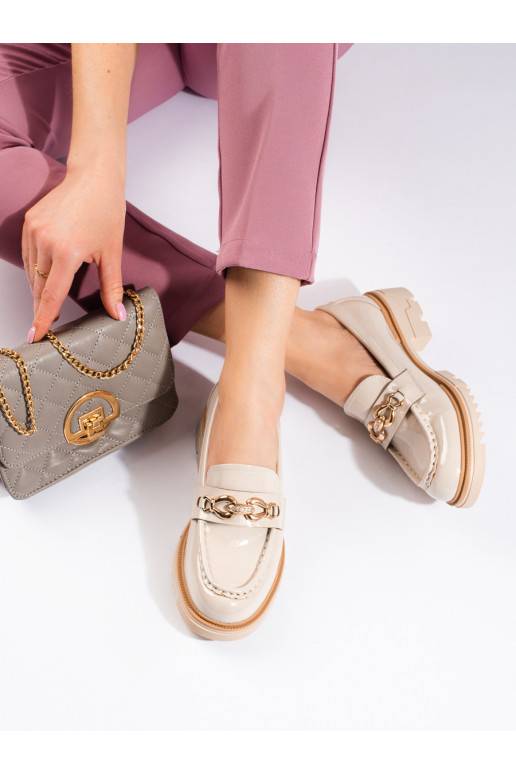 Kotníkové boty pískové barvy se...