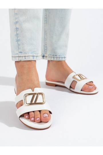 Elegantní dámské bílé pantofle Shelovet 2