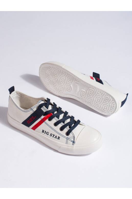 Bílé pánské tenisky z eko kůže BIG STAR LL174005