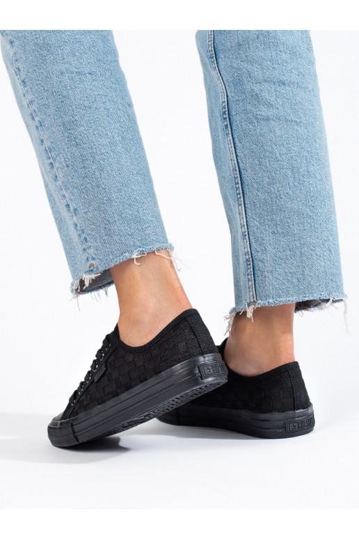 Černé dámské tenisky BIG STAR LL274072