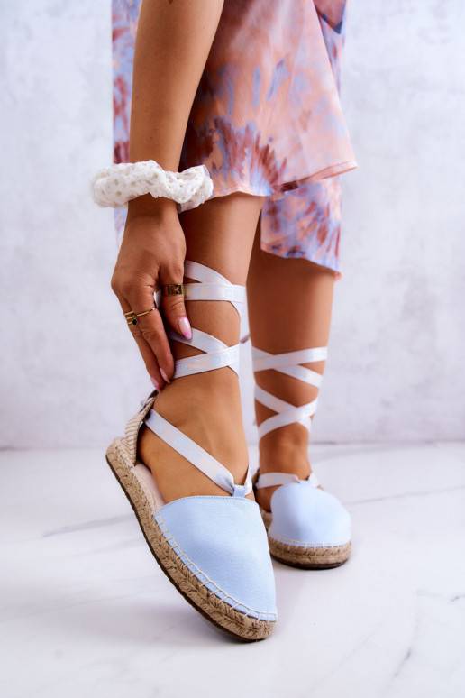 Modré šněrovací espadrilky Big Star Modré šněrovací espadrilky Big Star