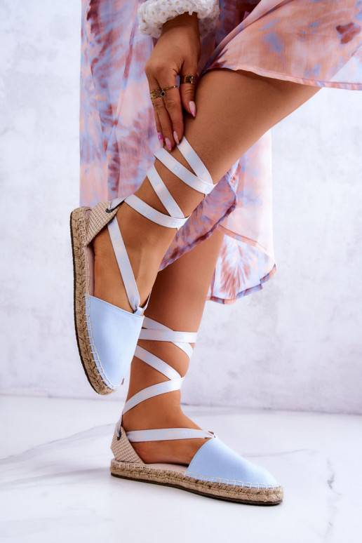 Modré šněrovací espadrilky Big Star