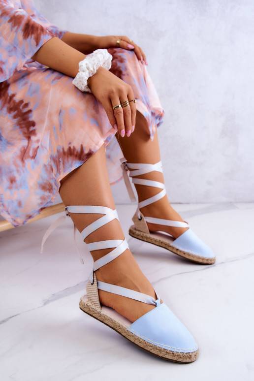 Modré šněrovací espadrilky Big Star Modré šněrovací espadrilky Big Star