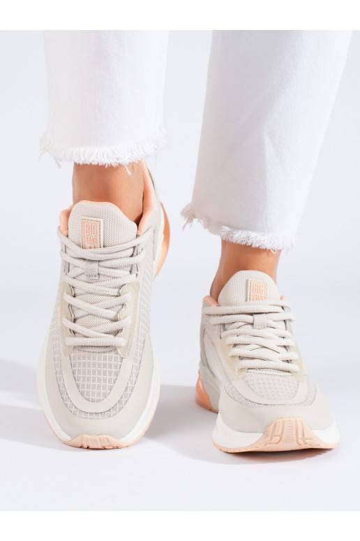 Dámské sportovní béžové boty LL274336 BIG STAR