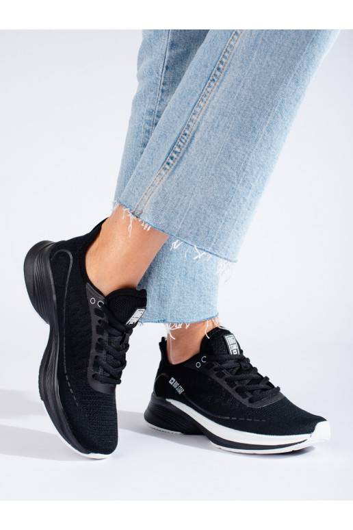 Černé sportovní boty na hrubé podrážce BIG STAR LL274327