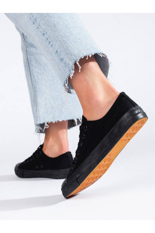 Černé klasické nízké tenisky Shelovet