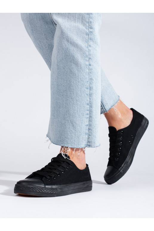 Černé klasické nízké tenisky Shelovet