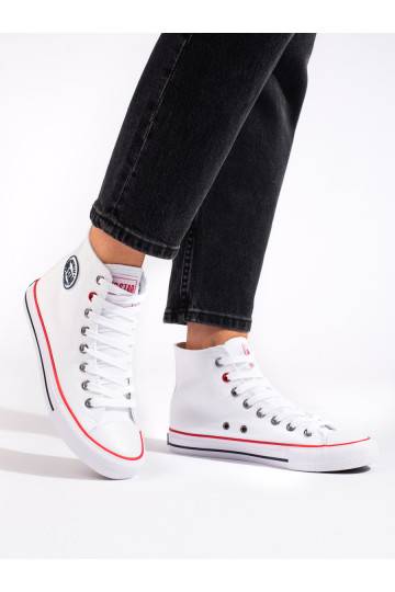 Vysoké dámské tenisky bílé BIG STAR T274026101