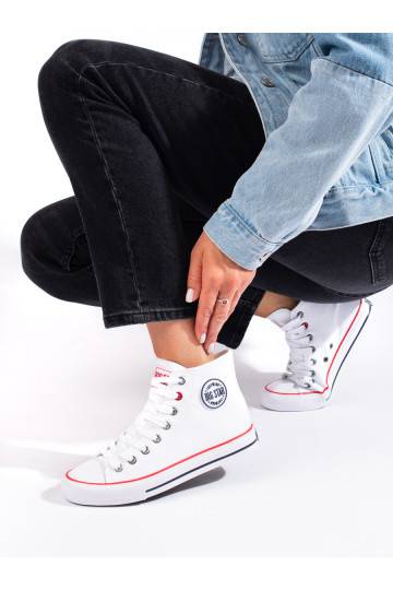 Vysoké dámské tenisky bílé BIG STAR T274026101 2