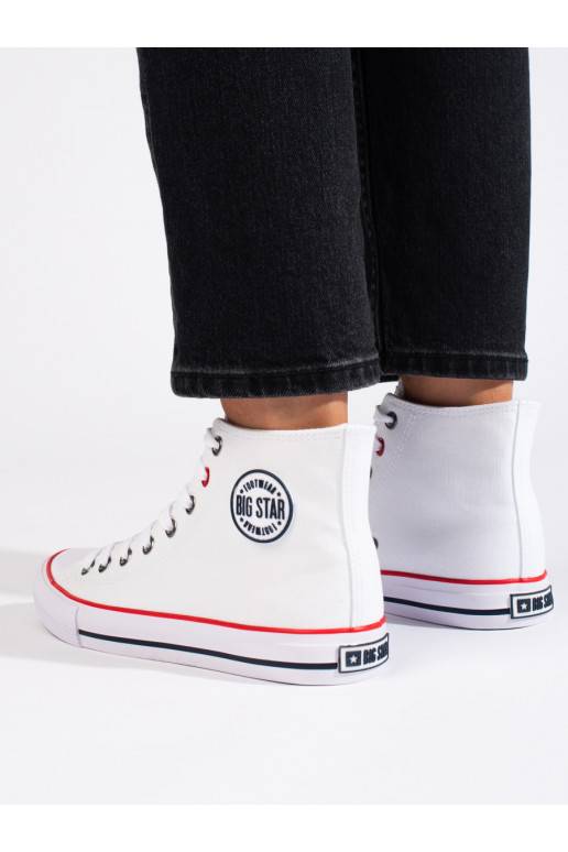 Vysoké dámské tenisky bílé BIG STAR T274026101