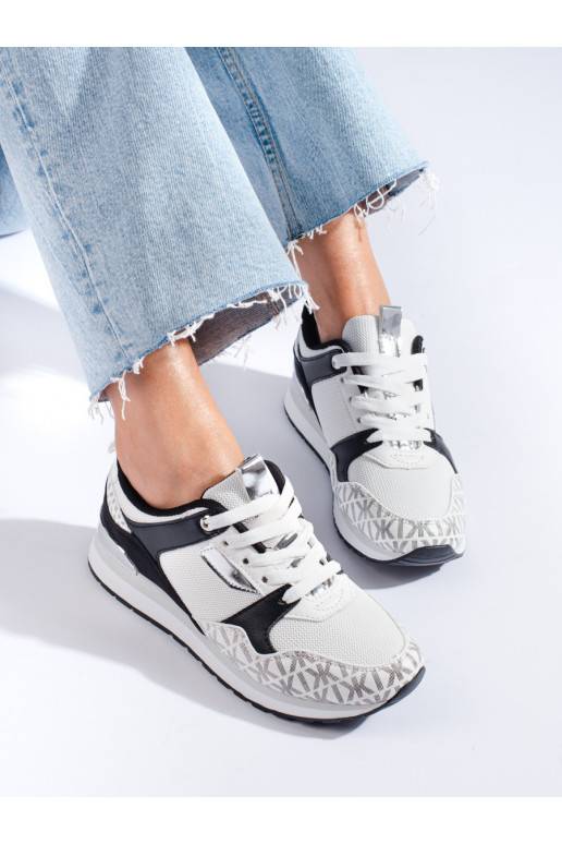 Sportovní bílo-černé dámské boty Shelovet