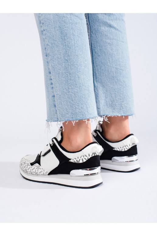 Sportovní bílo-černé dámské boty Shelovet